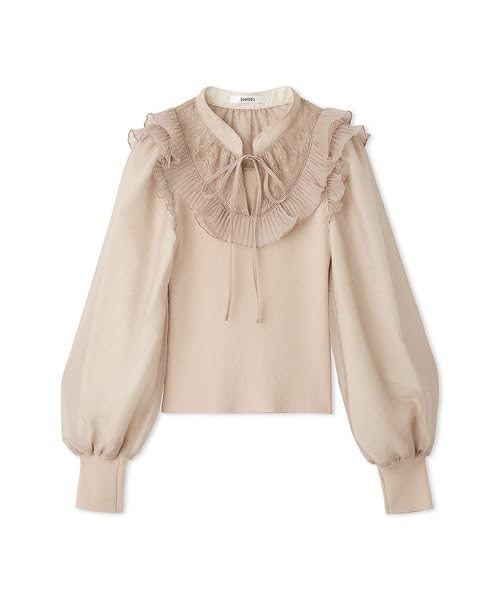 プリーツカラードッキングニットプルオーバー　スナイデル　snidel ピンク Amazon | プリーツカラードッキングニットプルオーバー